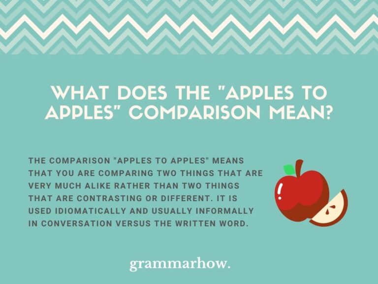  Apples To Apples Meaning Origin With Examples 