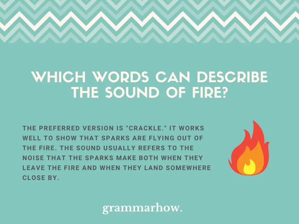 fire sound words