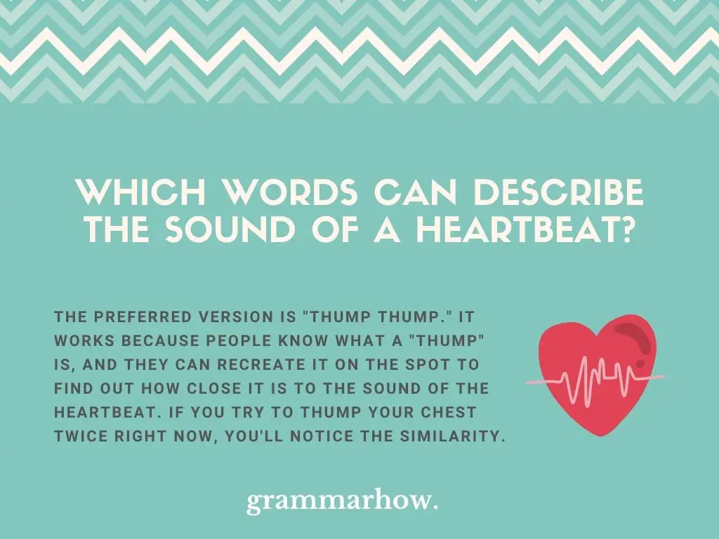 heartbeat sound words