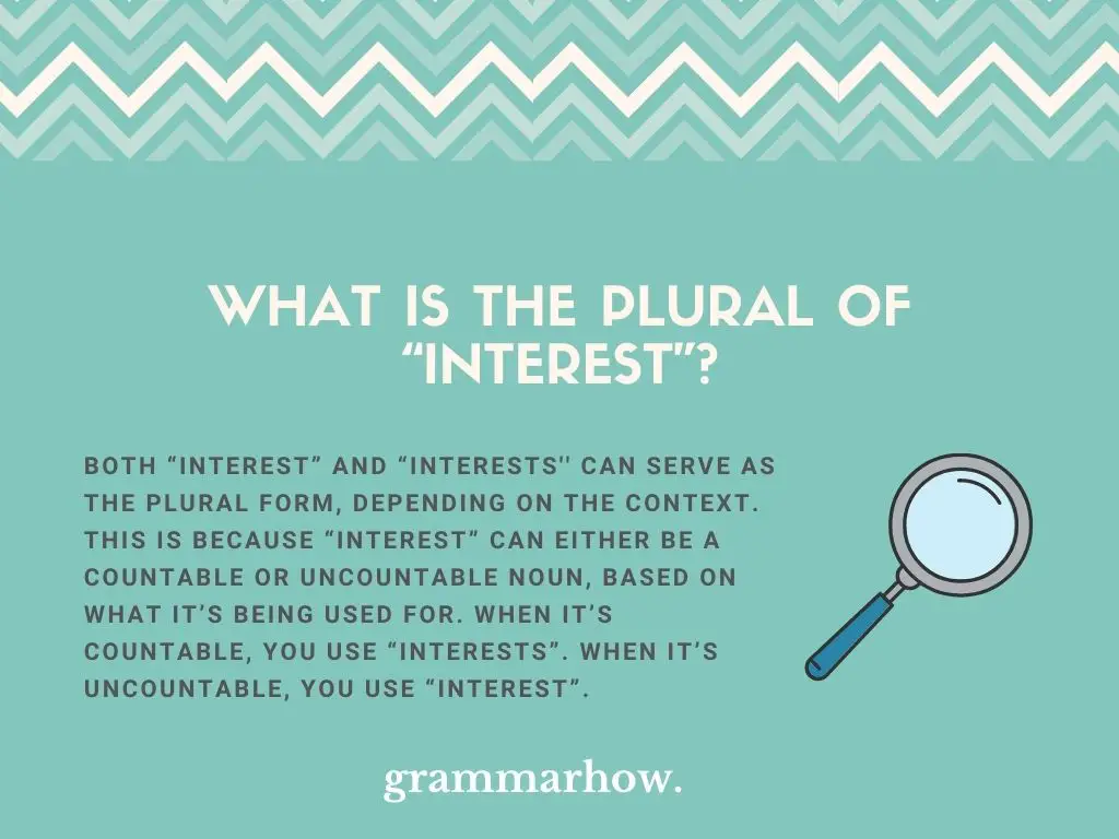 interest or interests