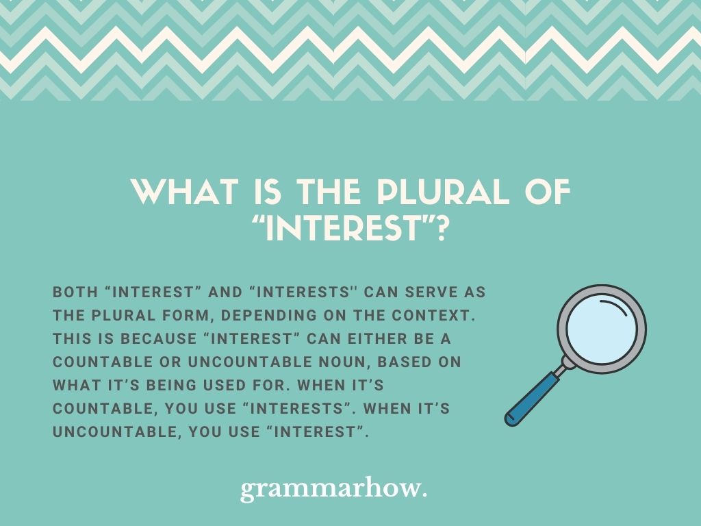 interest or interests