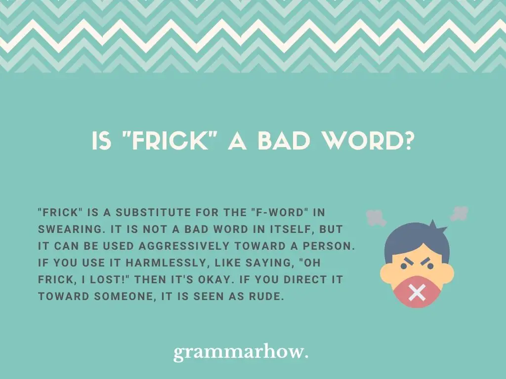 is frick a bad word