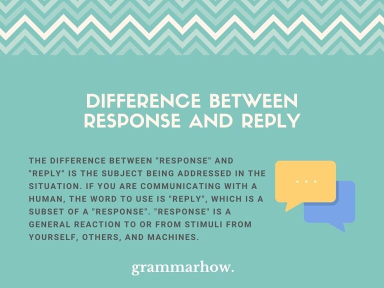 Response Vs Reply Difference Explained With Examples 