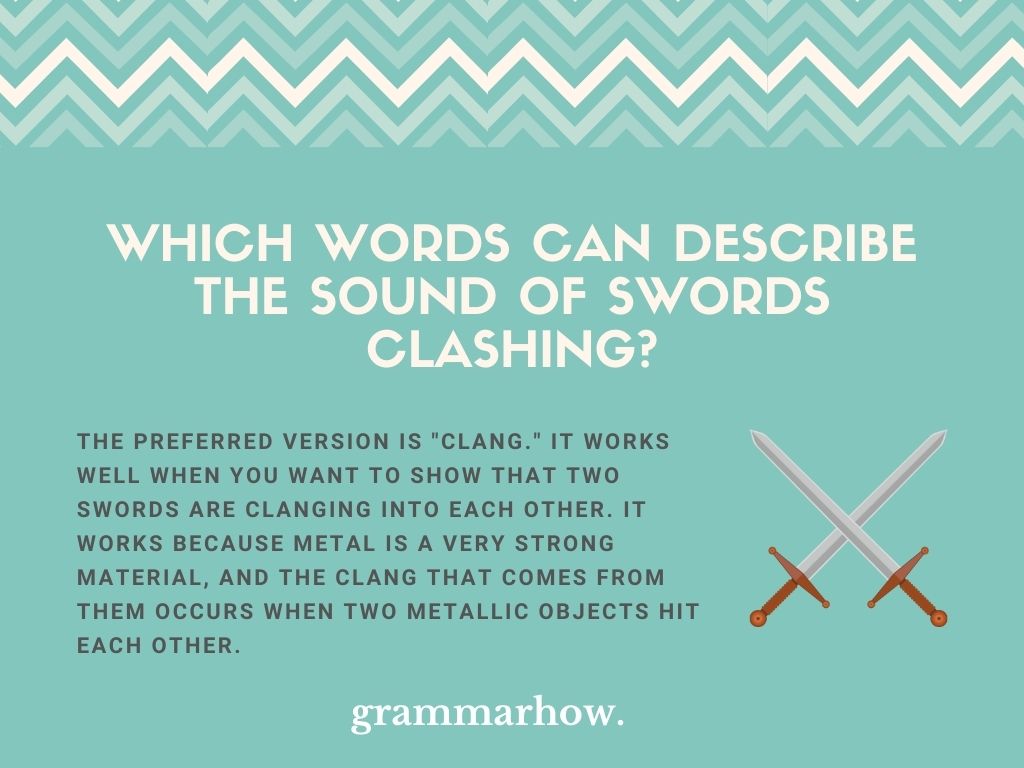 sword clashing sound words