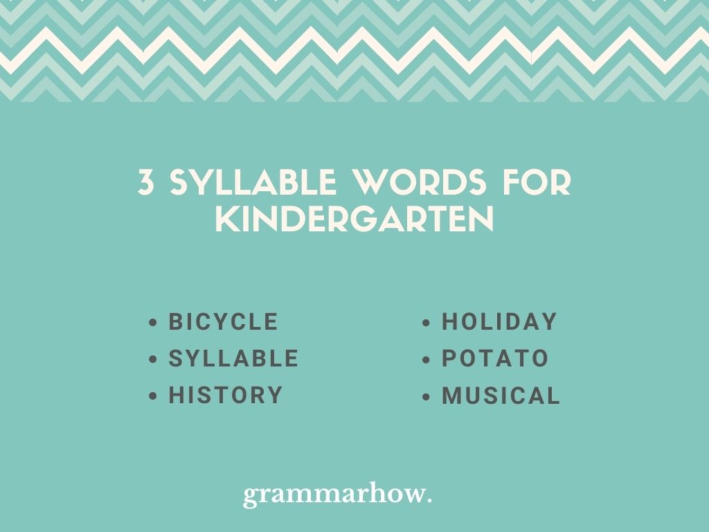 50 Good 3 Syllable Words List Pictures 