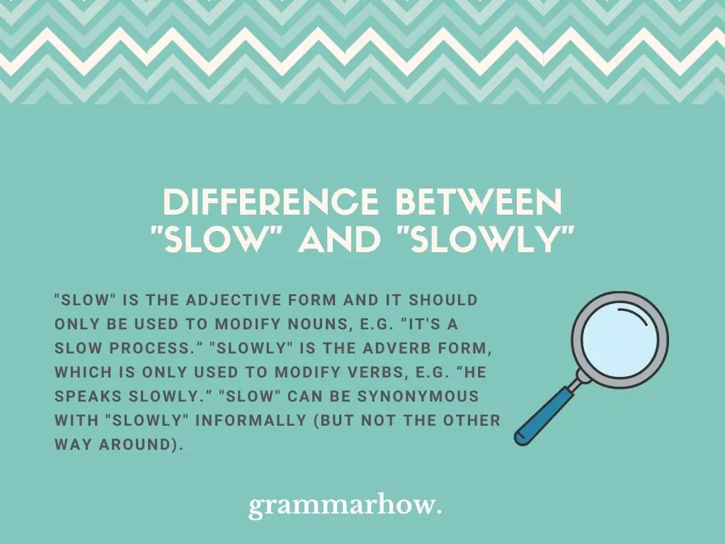 slow or slowly