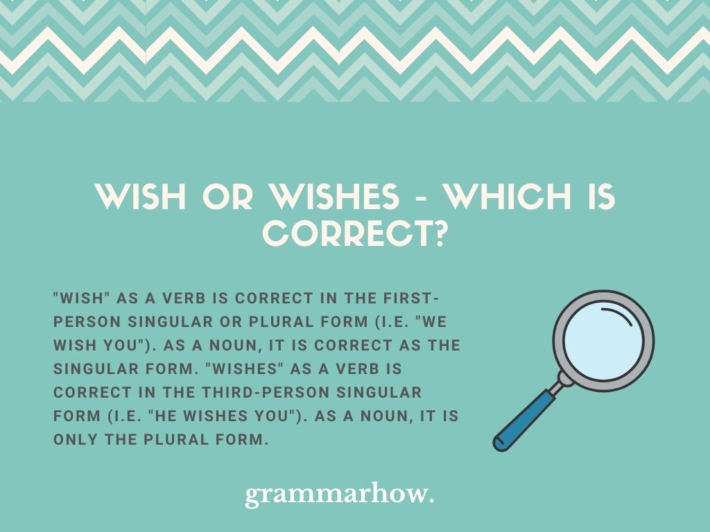 Wish Or Wishes Which Is Correct Helpful Examples 