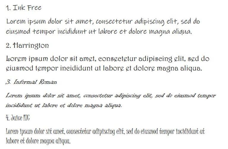 best microsoft word fonts for christmas