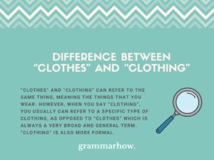 Clothes Vs Clothing Difference Explained With Examples Clothes Vs Clothing Difference Explained With Examples