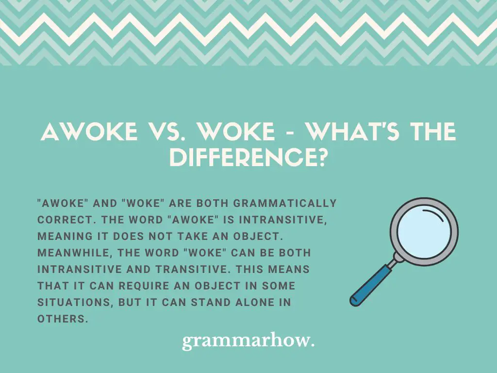 awoke vs woke