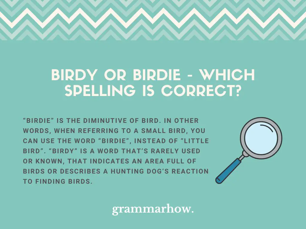 birdy or birdie