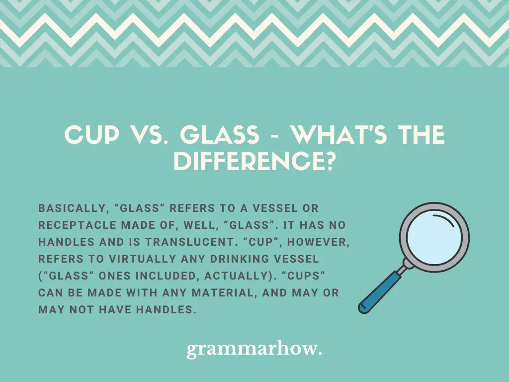 cup vs glass