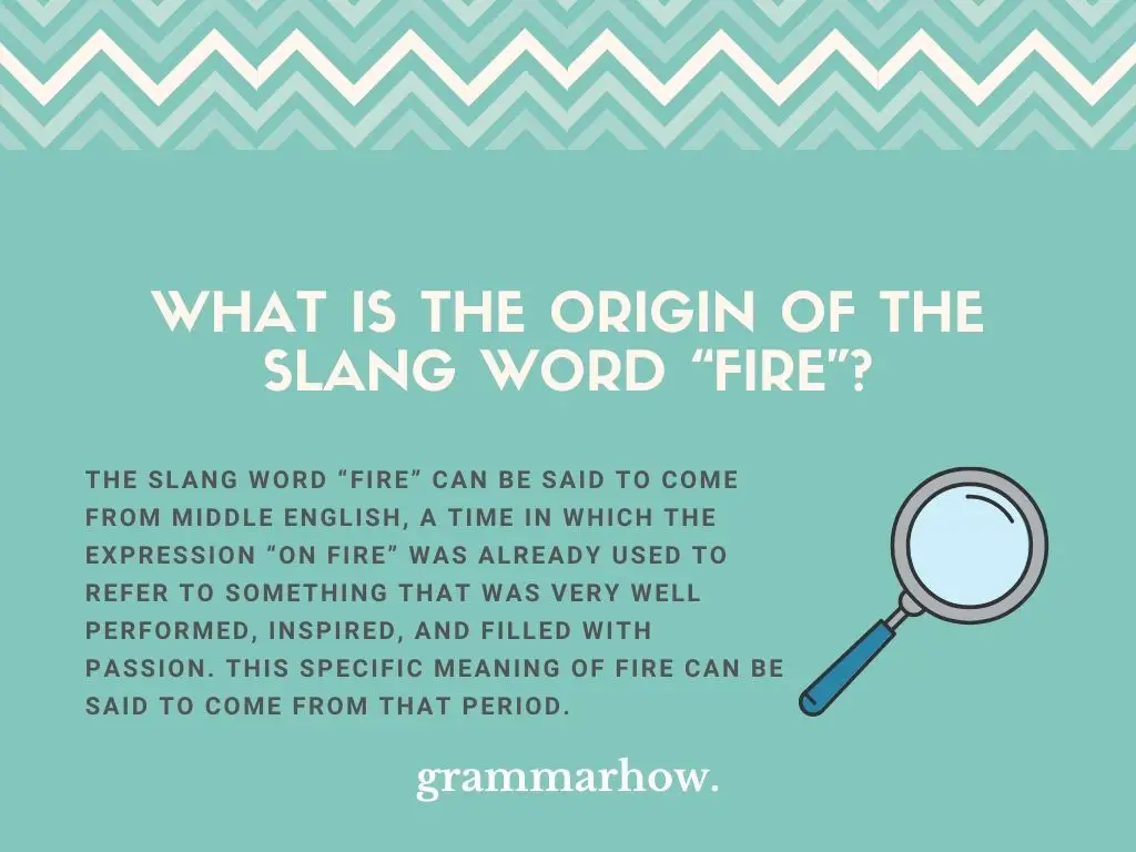 fire slang meaning origin