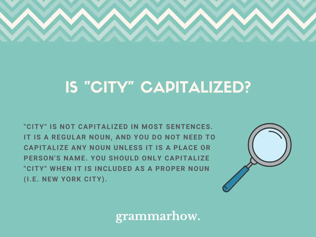 is city capitalized