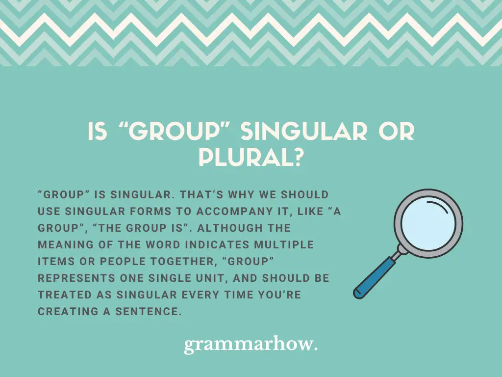 is group singular or plural