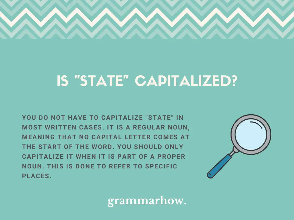 is state capitalized