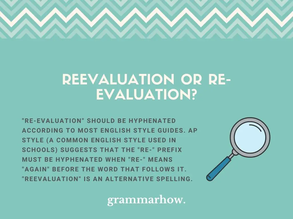 reevaluation or re-evaluation
