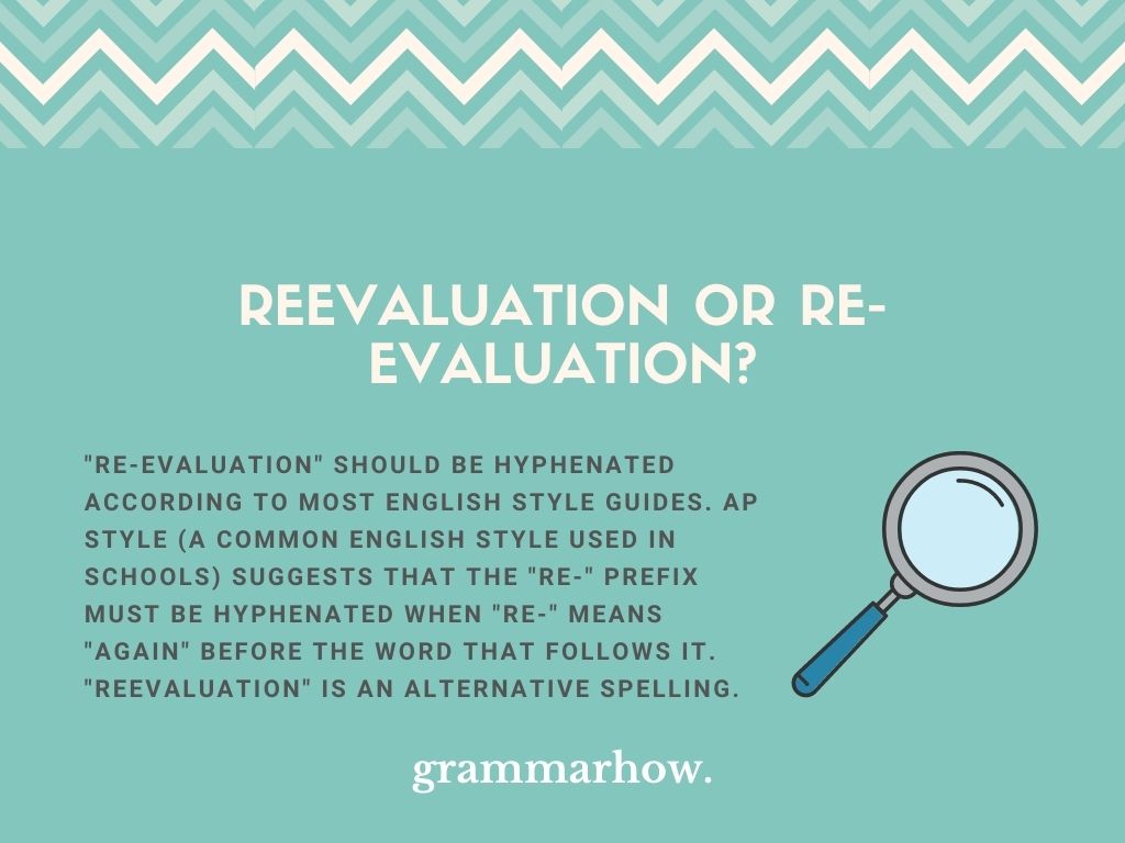 reevaluation or re-evaluation