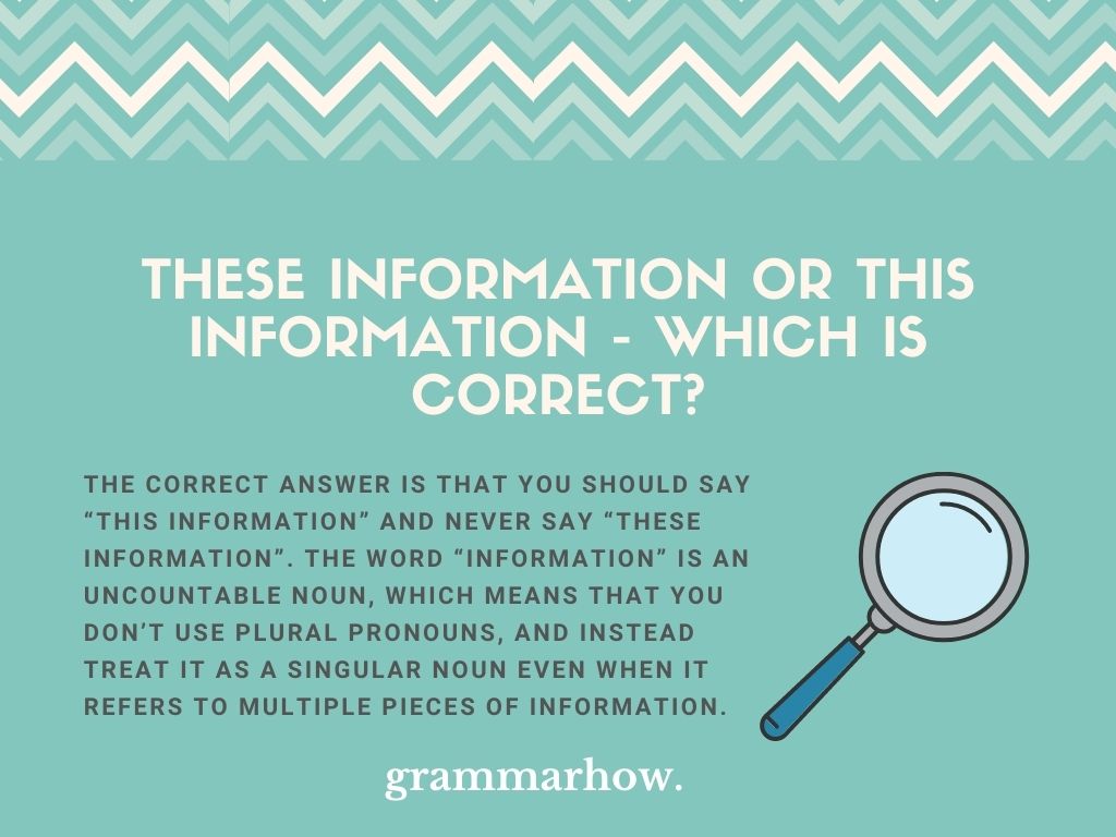 these information or this information