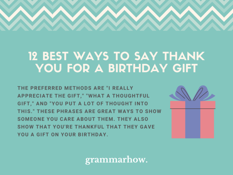 12 Best Ways to Say Thank You for a Birthday Gift