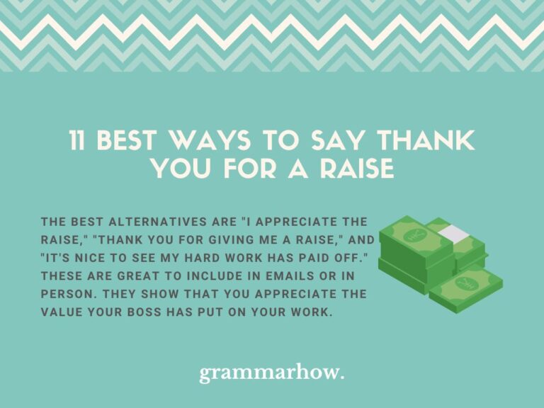 11 Best Ways To Say Thank You For A Raise