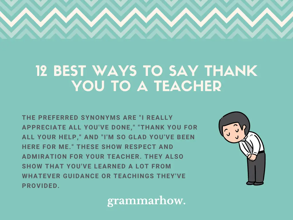 12 Best Ways To Say Thank You To A Teacher Trendradars