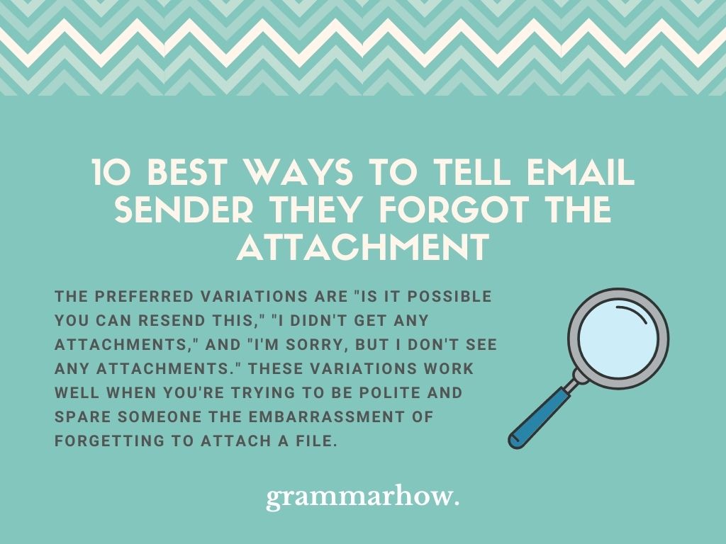 10 Best Ways To Tell Email Sender They Forgot The Attachment