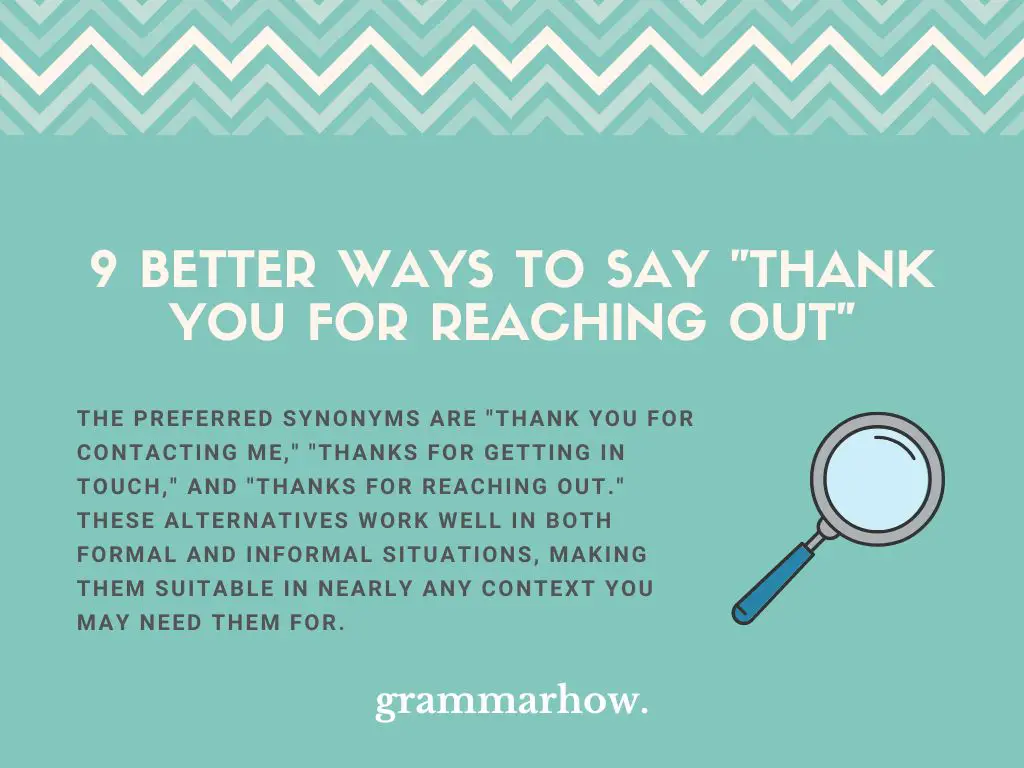 Better Ways to Say Thank You for Reaching Out
