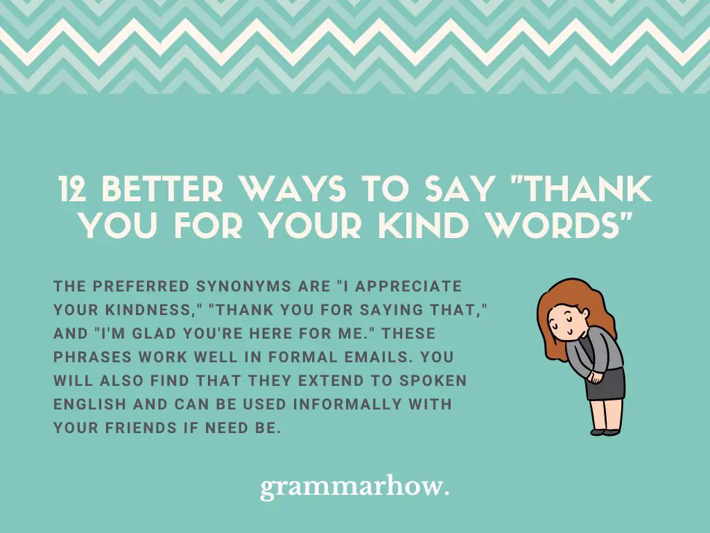Better Ways to Say Thank You for Your Kind Words