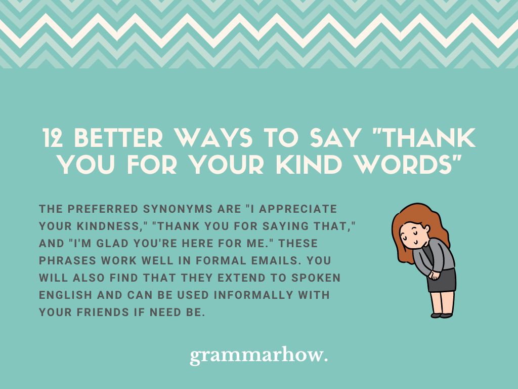 12 Better Ways To Say Thank You For Your Kind Words 