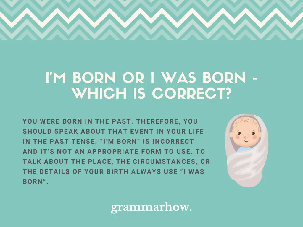 I'm Born or I Was Born