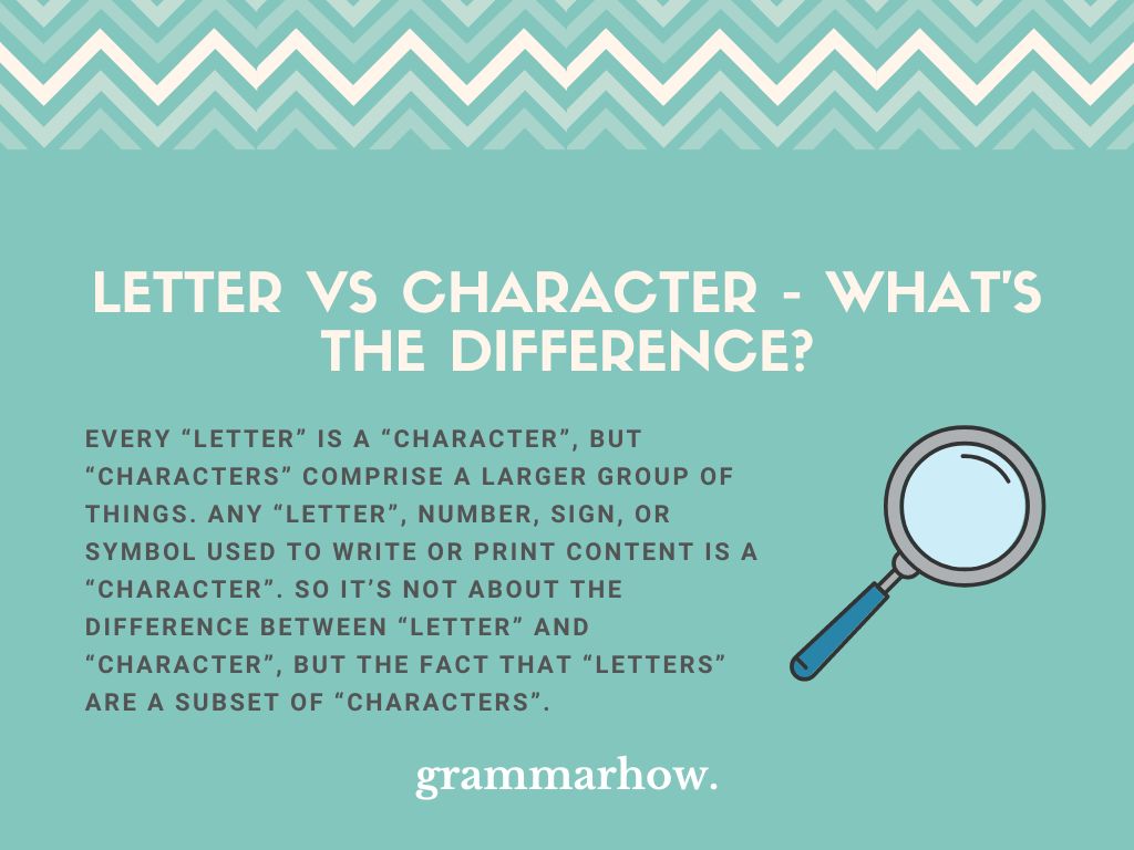 Letter vs Character