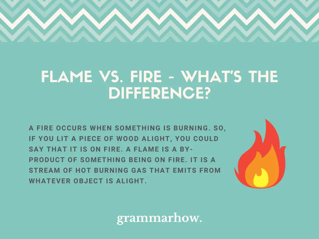 flame vs fire