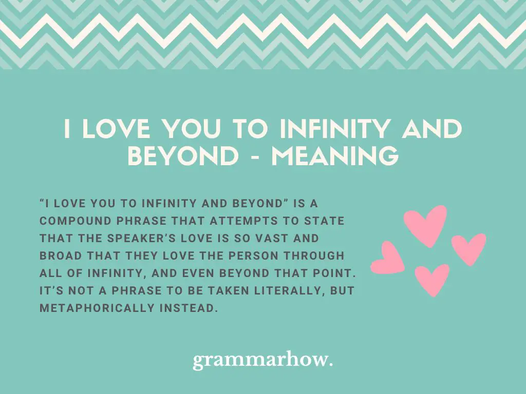 i love you infinity and beyond meaning
