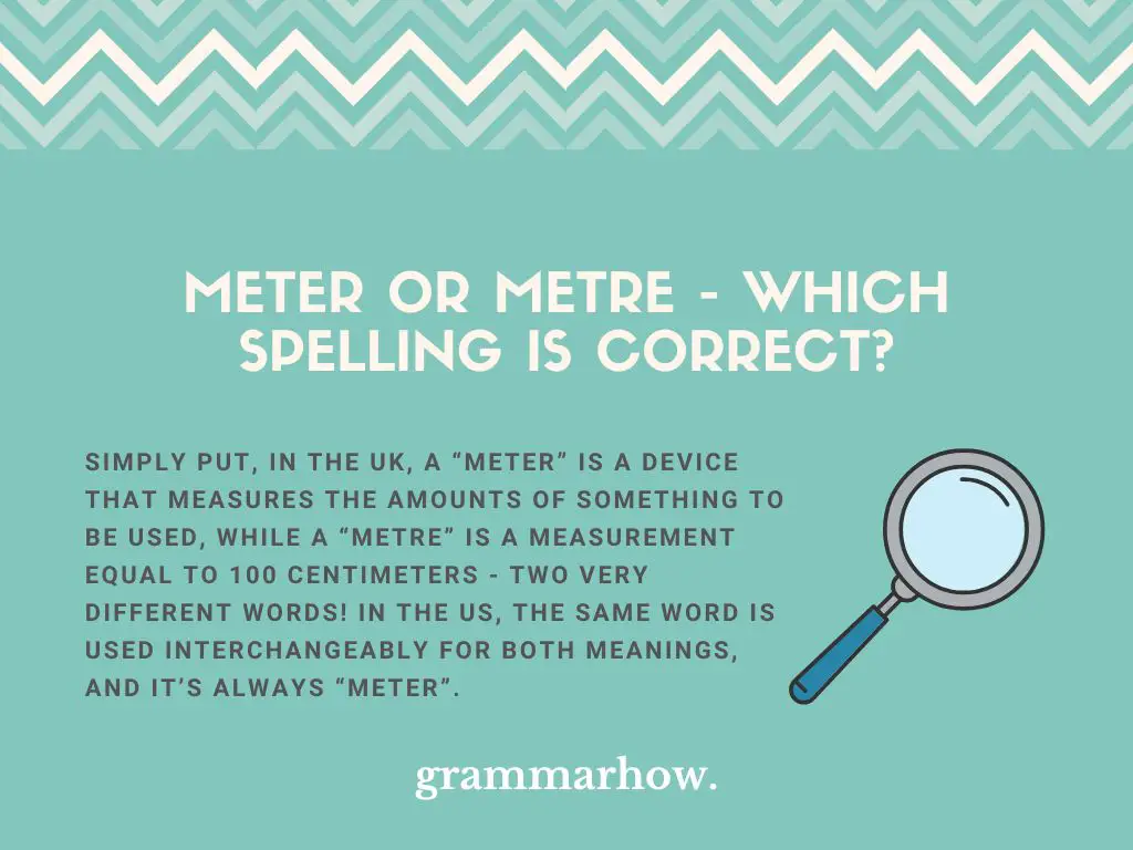 meter or metre
