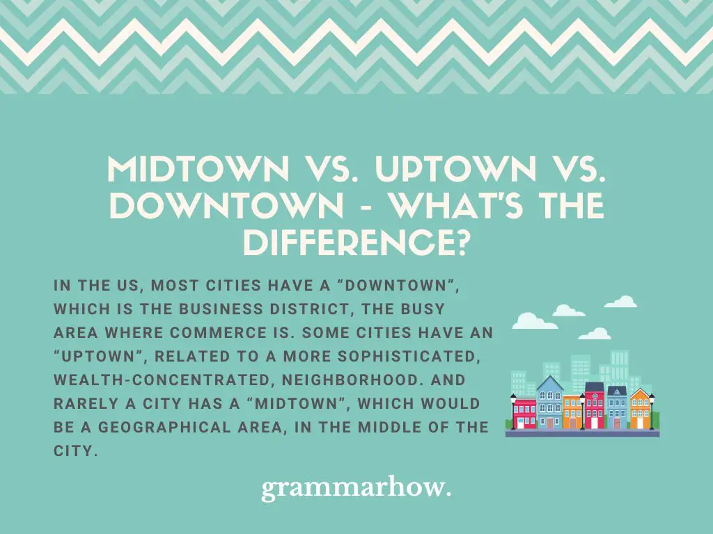 midtown uptown downtown