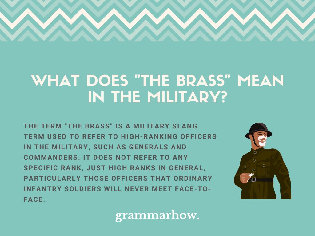 "The Brass" Meaning in the Military (Full Explanation) TrendRadars