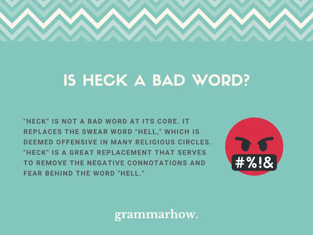 Is Heck a Bad Word