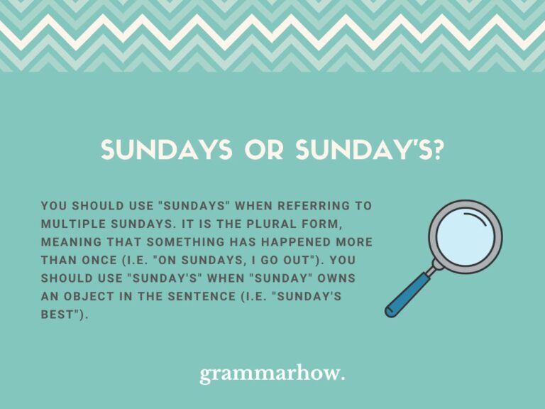 sundays-or-sunday-s-helpful-examples