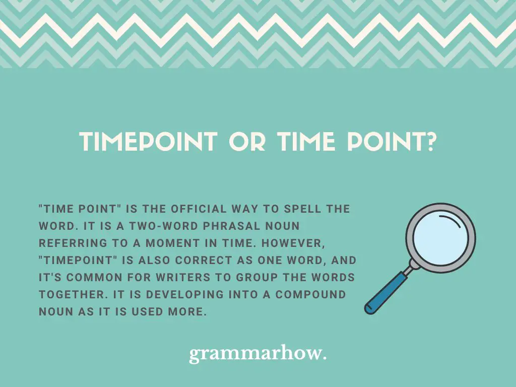 Timepoint or Time point