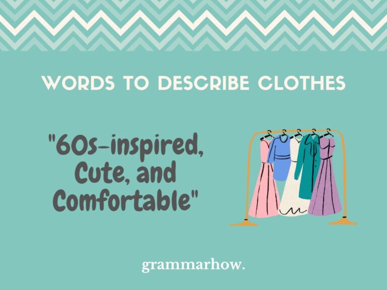 100 Words to Describe Clothes