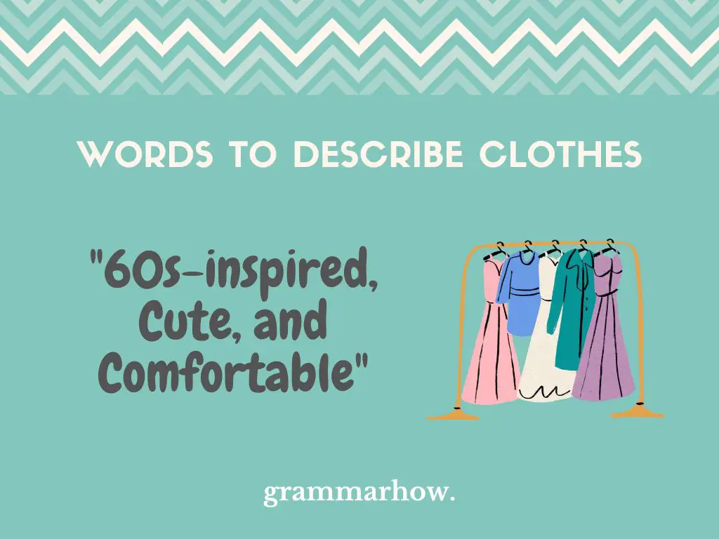 Words to Describe Clothes