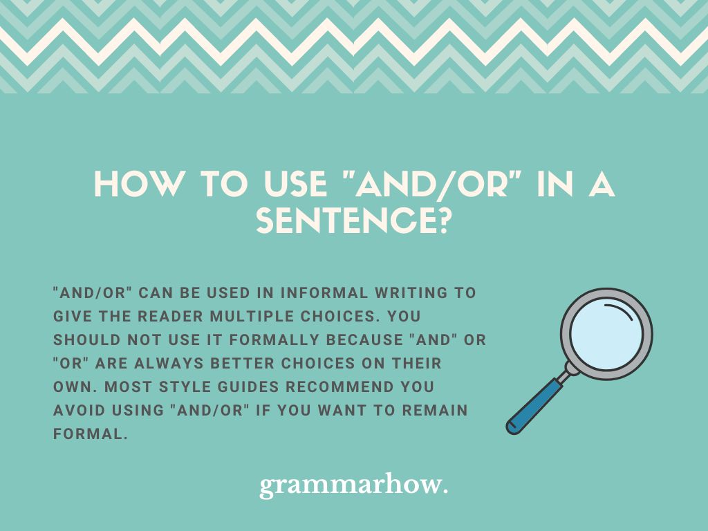 How To Use and or In A Sentence Correct Punctuation TrendRadars