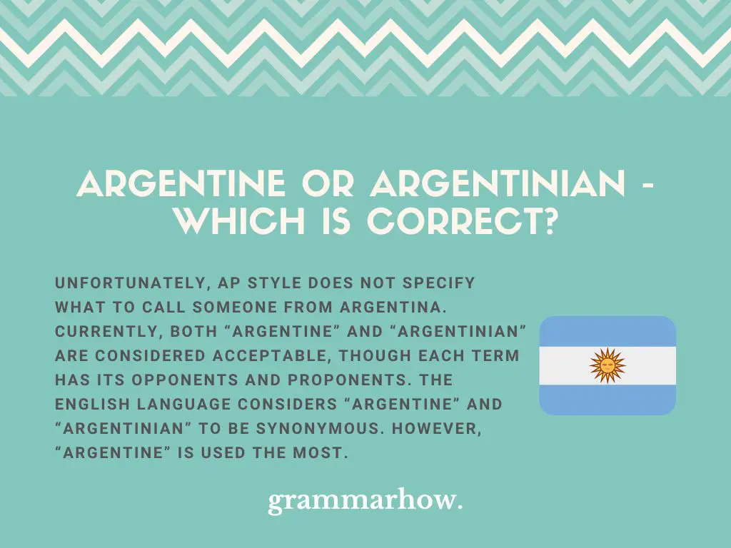 argentine or argentinian