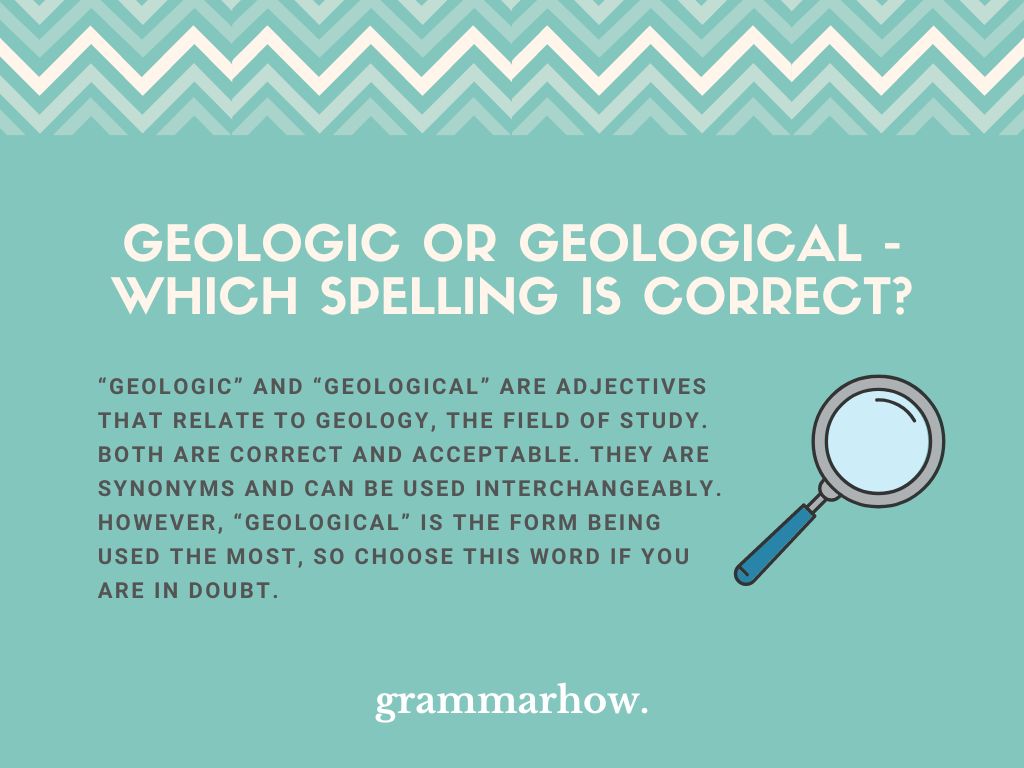geologic or geological