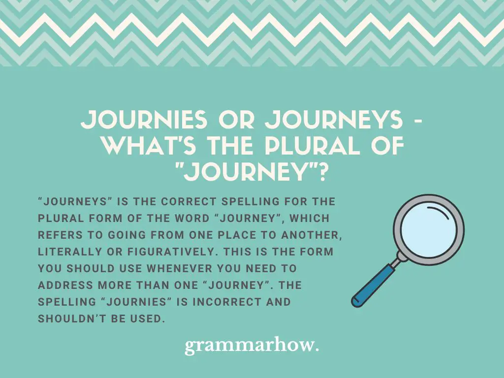define journey plural