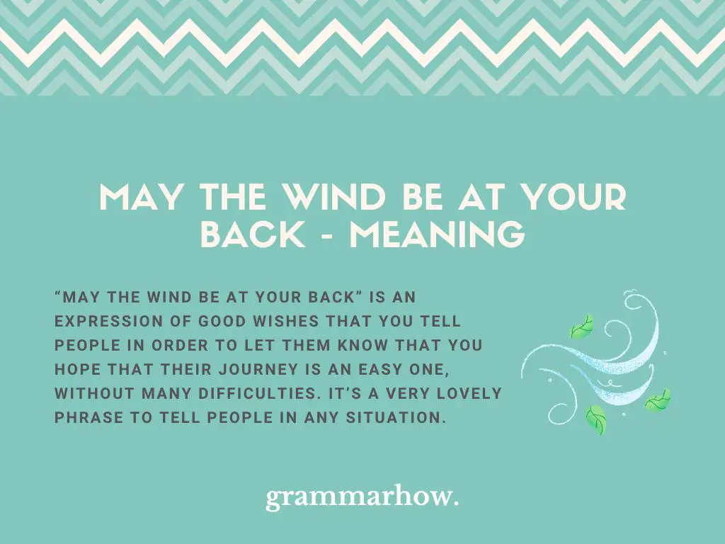 may the wind be at your back meaning