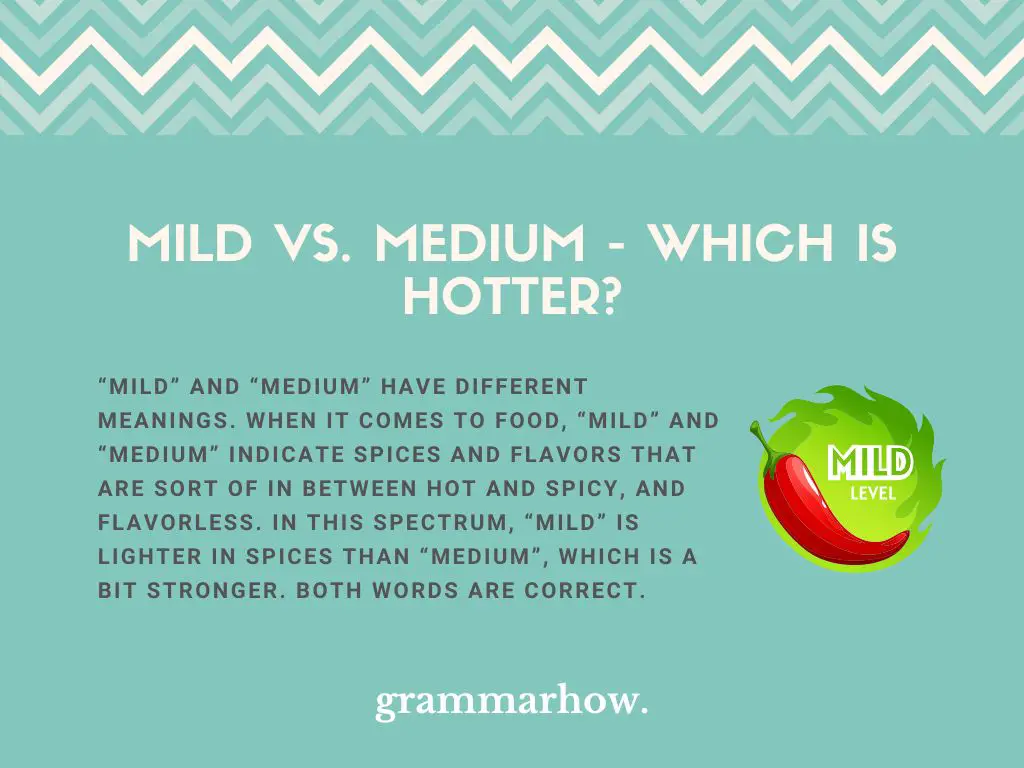 mild vs medium