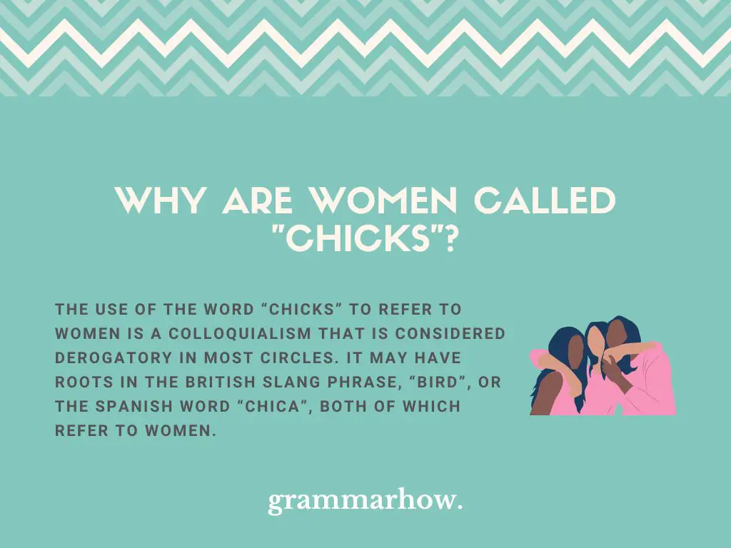 why are women called chicks