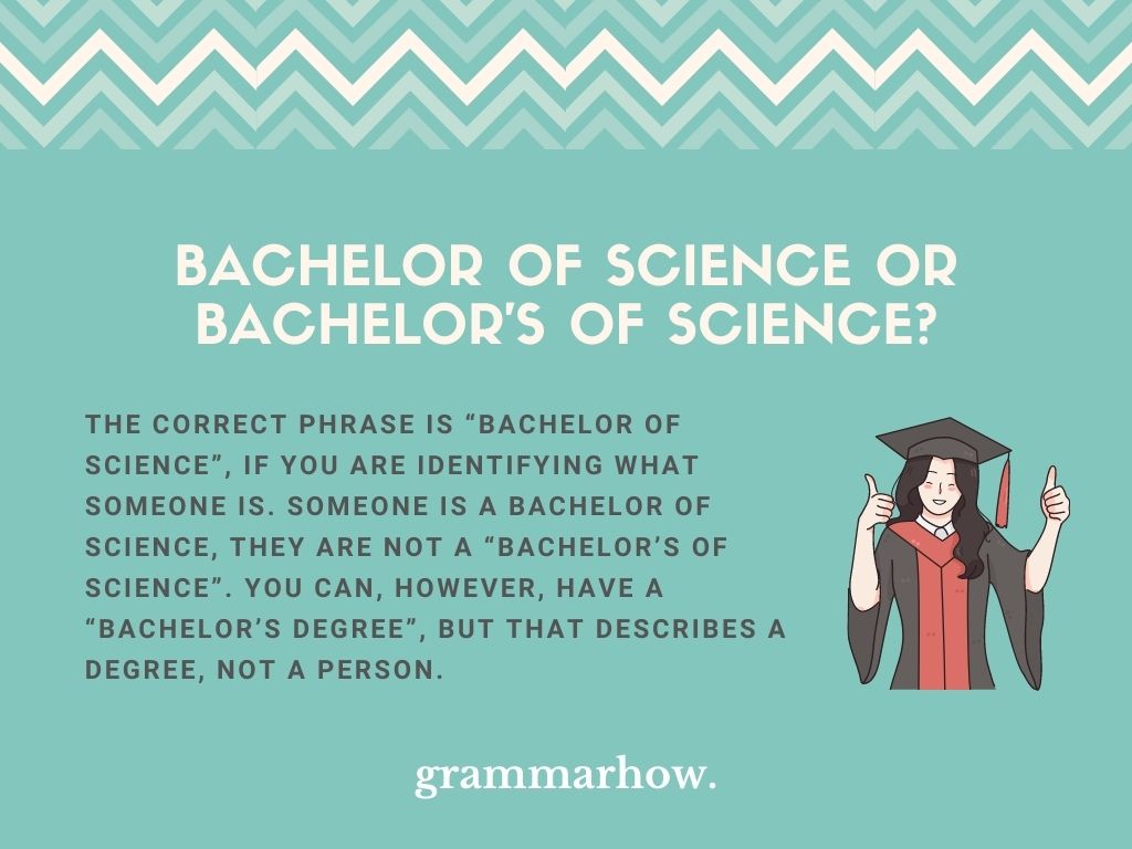Bachelor Of Science Or Bachelor s Of Science 
